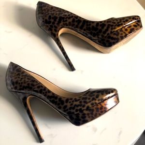 Jimmy Choo Patent Leather Platform Heels Size 37.5